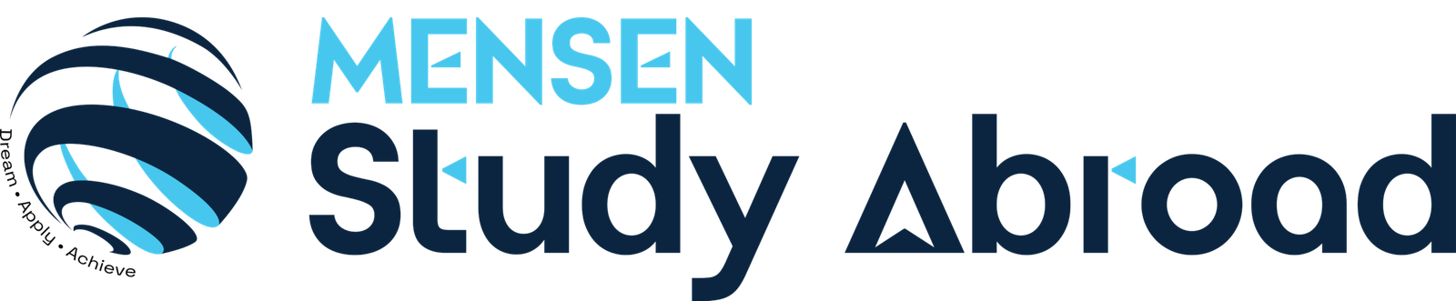 Mensen Study Abroad Logo Dark Logo for Ligh BG